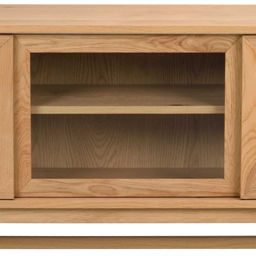 Vitrinen Sideboard Rattana in Eichefarben 170 cm breit