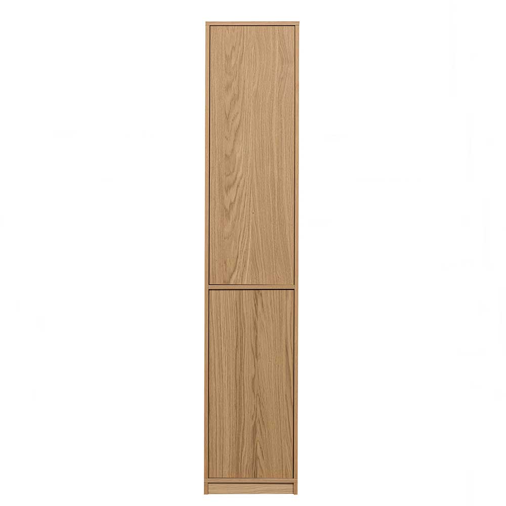 Schrank Modul Wohnzimmer Shinin in Eichefarben 199 cm hoch