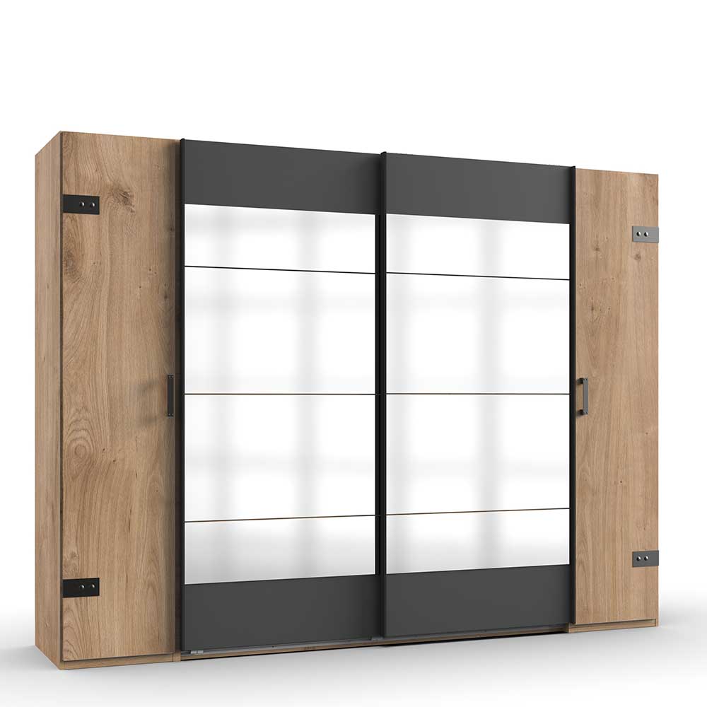 Schiebetürenschrank Latizia mit Spiegeln 272 cm breit