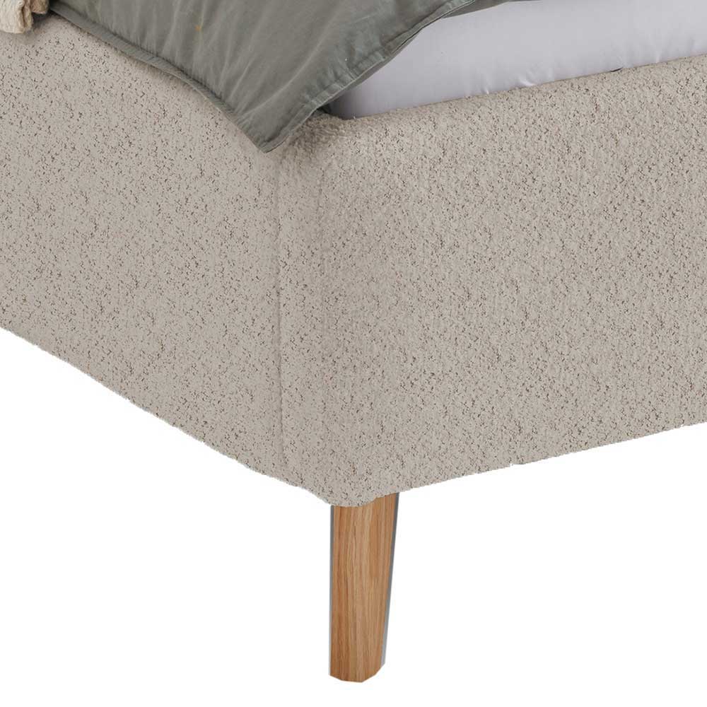 Stauraum Betten Mauricios in Beige und Eiche 48 cm Einstiegshöhe