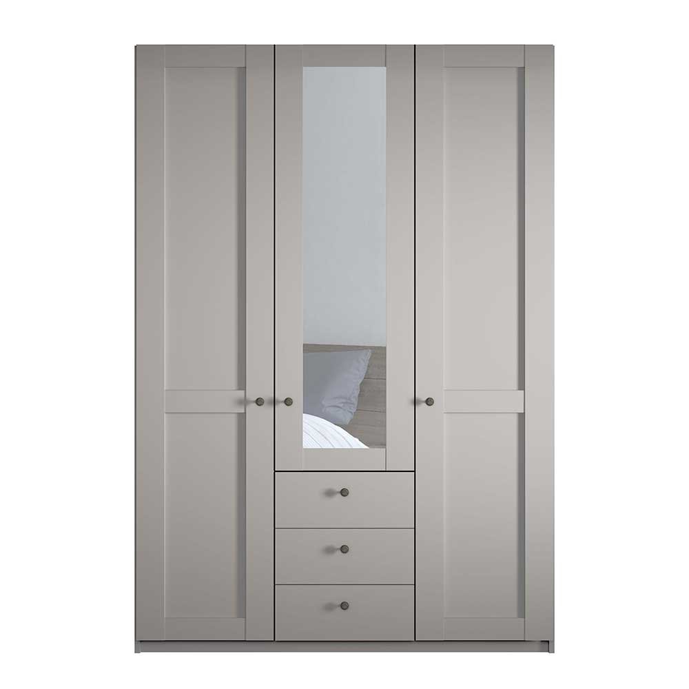 Landhausstil Kleiderschrank Saconso in Hellgrau 150 cm breit