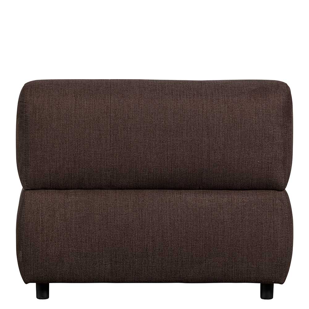 Couch Element Flachgewebe Mareida in Graubraun 90 cm breit