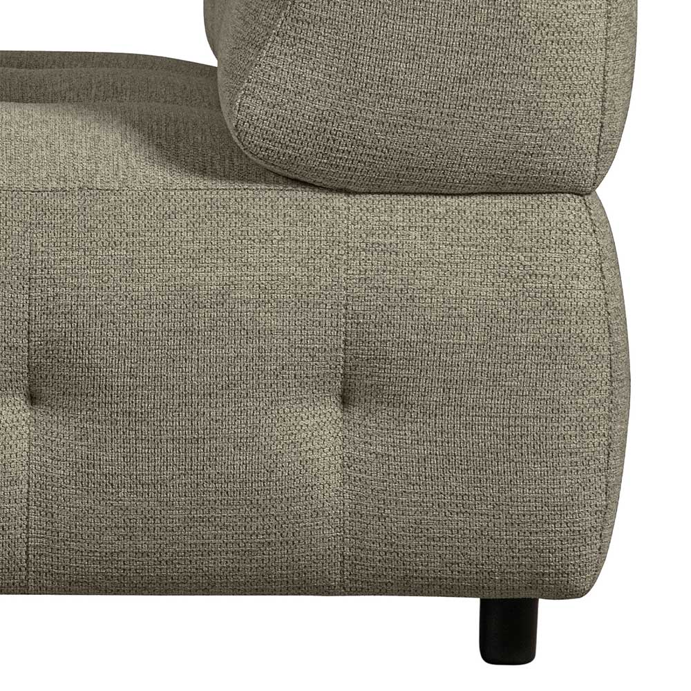 Modernes Sofa Modul Chenille Romance in Blassgrün 90 cm breit