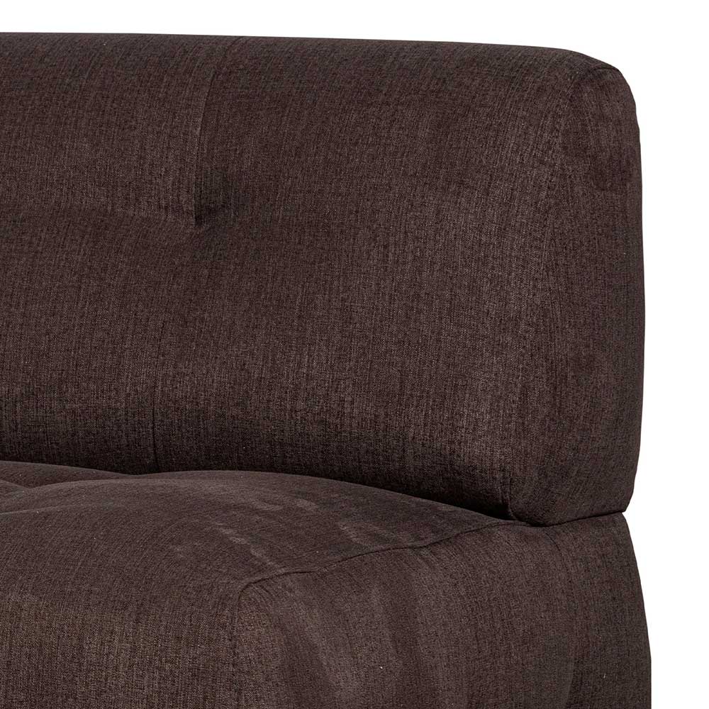 Couch Element Flachgewebe Mareida in Graubraun 90 cm breit