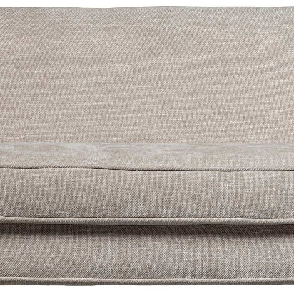 Skandi Design Couch Galadira in Beige mit Chenille Bezug