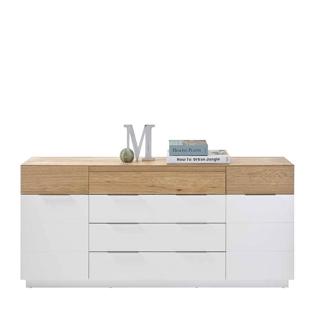 Esszimmersideboard Rissino im Skandi Design mit vier Schubladen