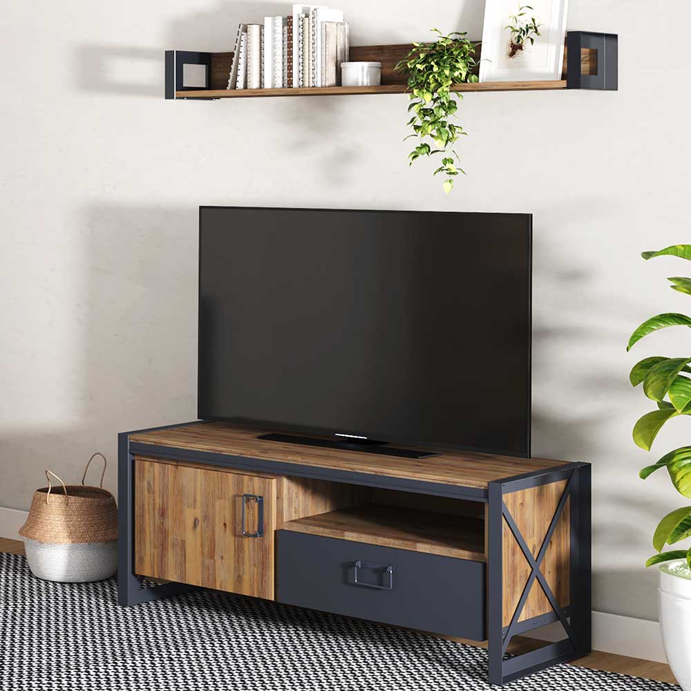 TV Lowboard Japanna im Industry und Loft Stil 50 cm hoch