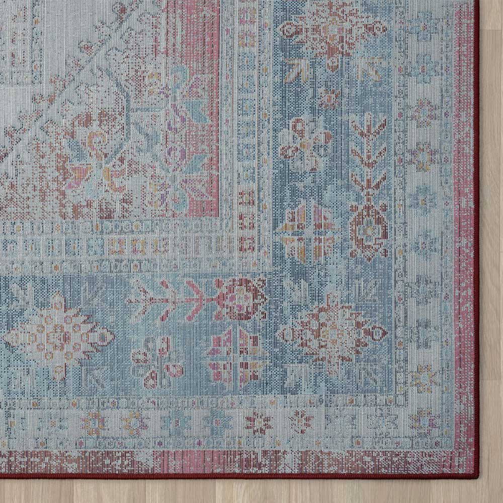 Teppich Vintage Look Kurzflor Miram 170x240 cm in Bunt