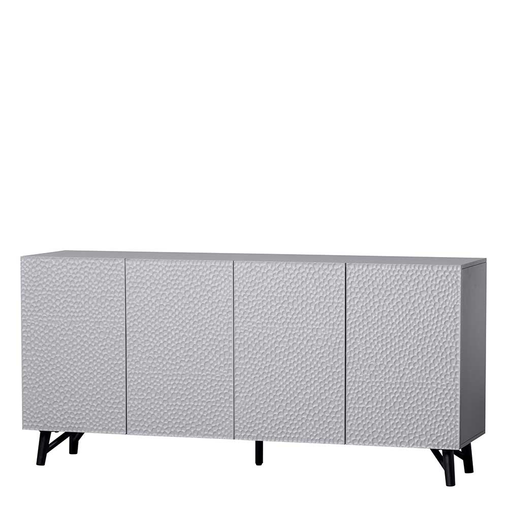 Sideboard Bullit in Hellgrau mit Vierfußgestell aus Metall