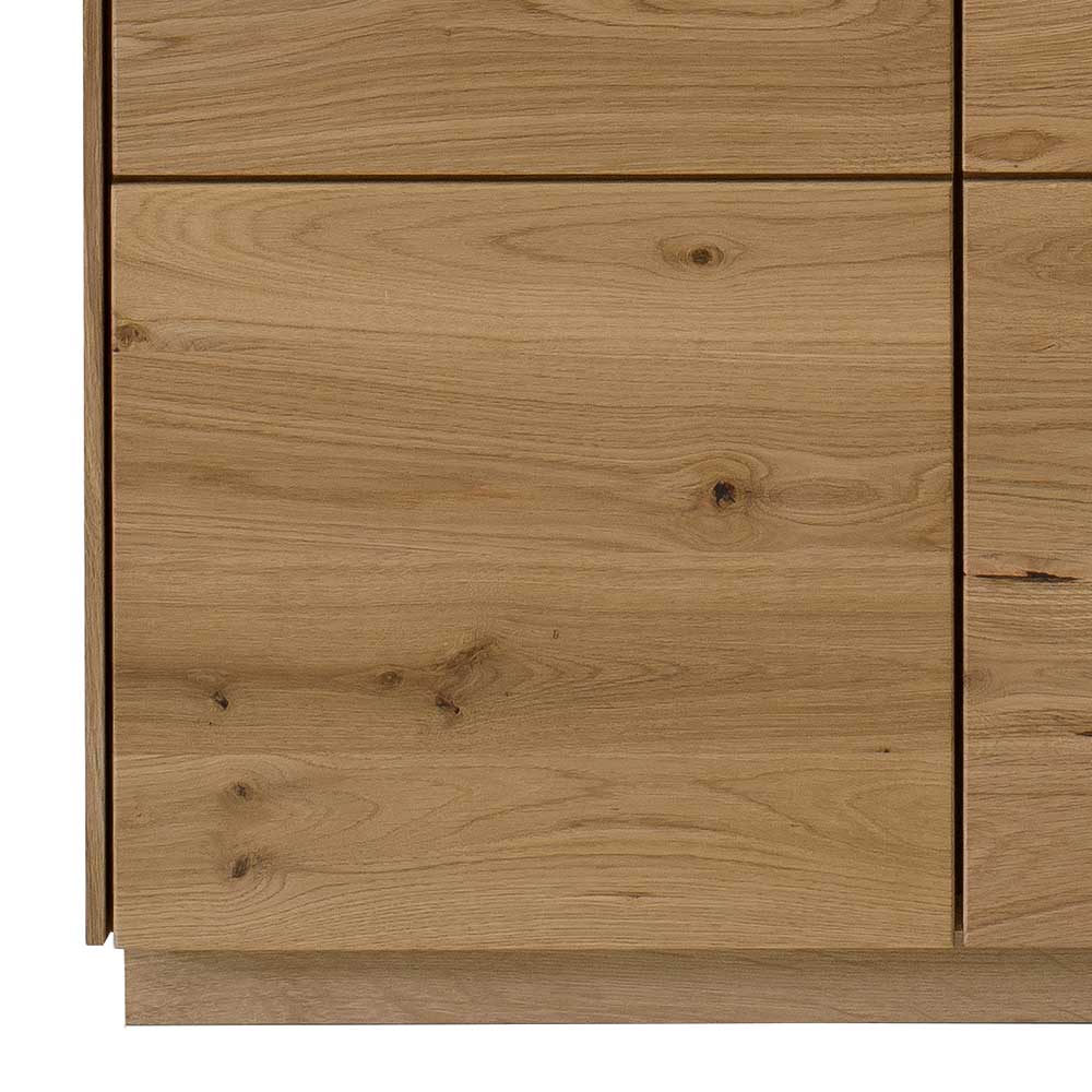 Wohnzimmer Highboard Klever aus Wildeiche Massivholz 103 cm breit