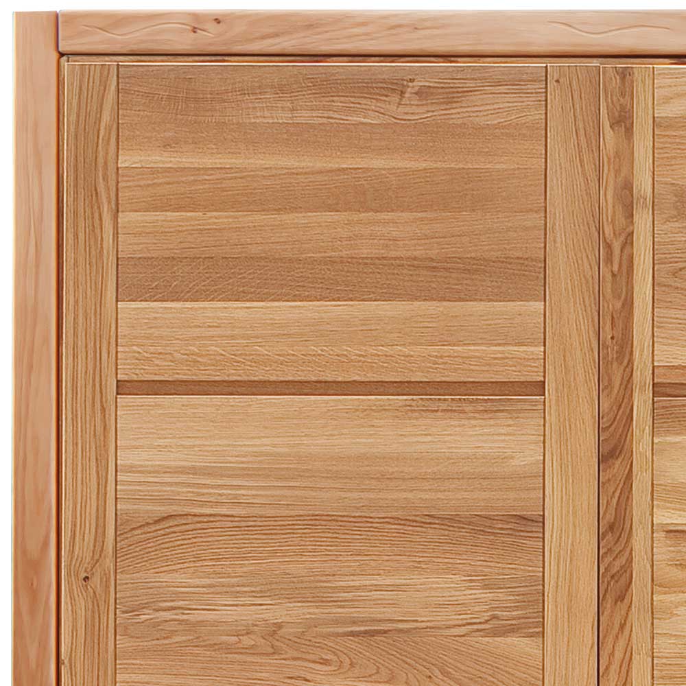 Vollholz Schlafzimmerschrank Zeus aus Wildeiche Massivholz 65 cm tief