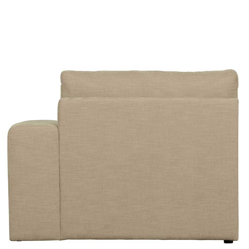 Sofa Kombination Pilamonia mit fünf Modulen in Beige Webstoff