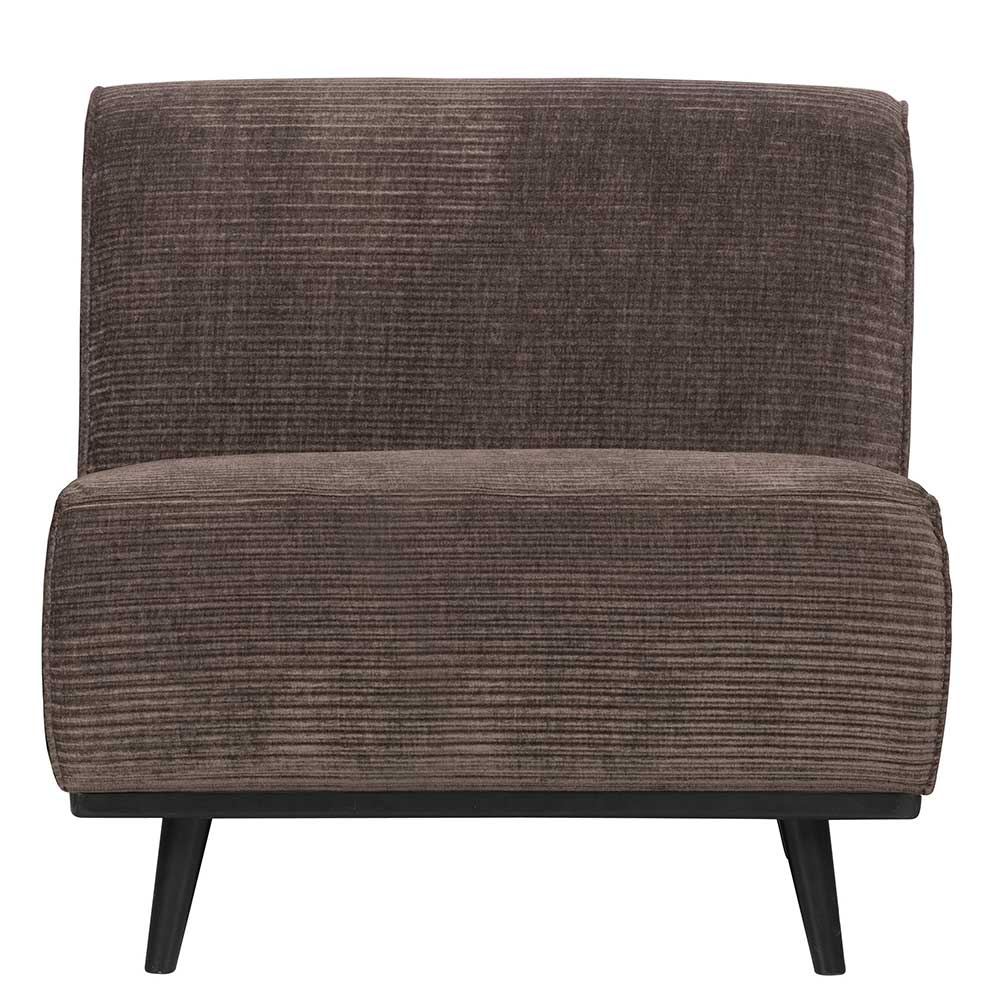 Sofa Element Einsitzer Suzannas in Taupe aus Cordstoff