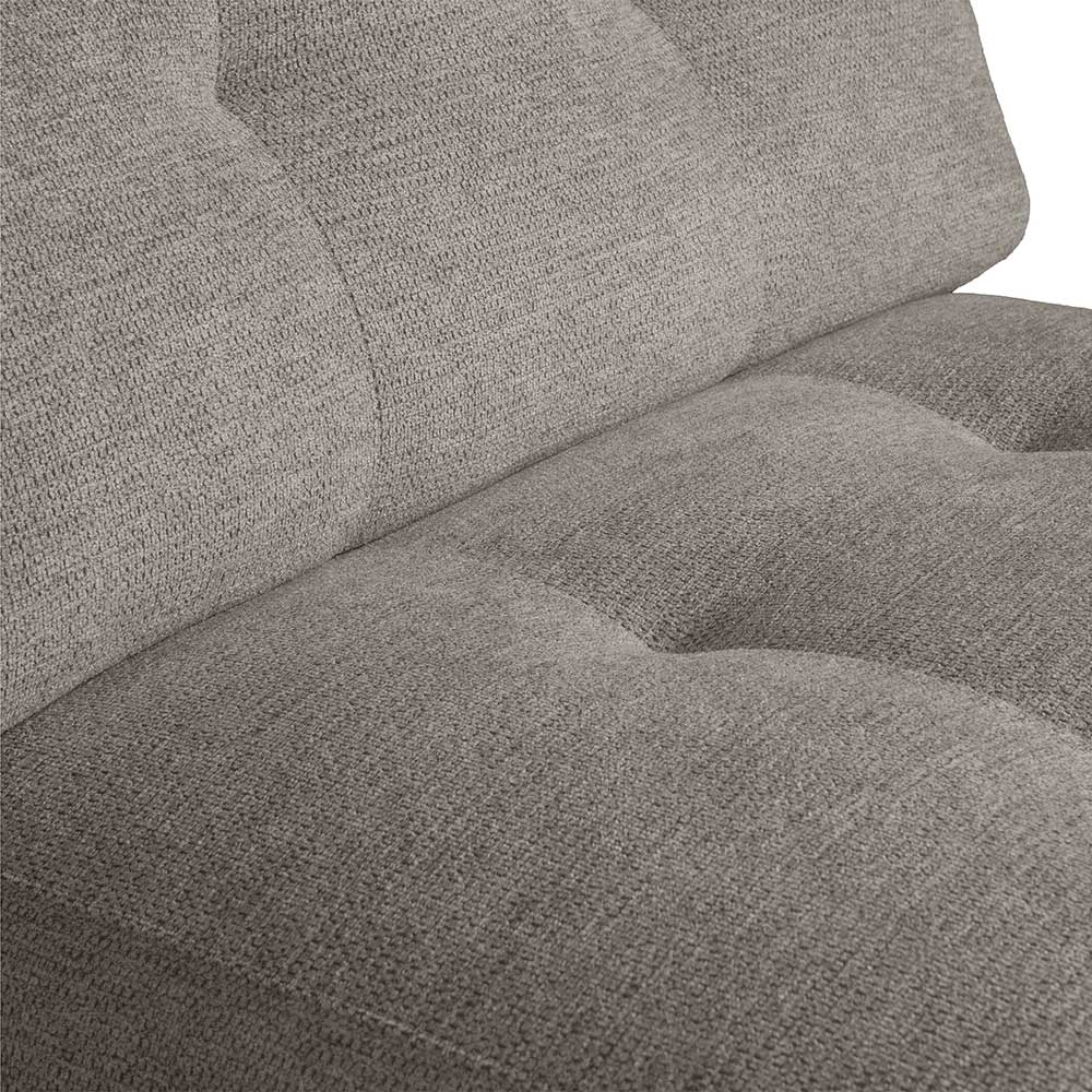 Graugrünes Couch Element Aberdeen aus Chenillegewebe 90 cm breit