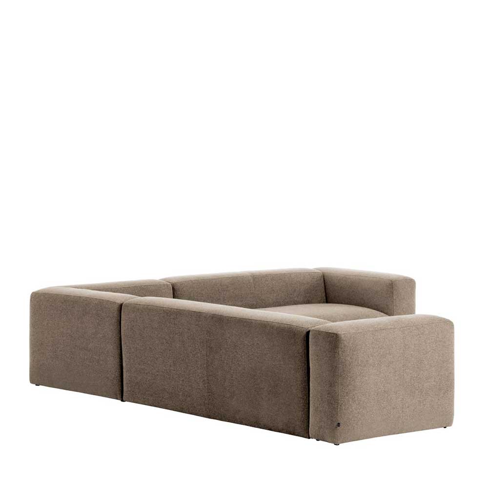 Wohnzimmercouch Blane in L Form Bezug Beige