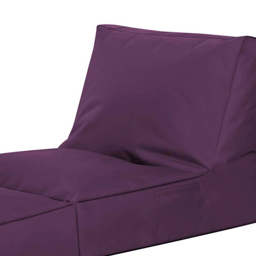 XXL Sitzsack Kulyna in Violett als Liege Outdoor