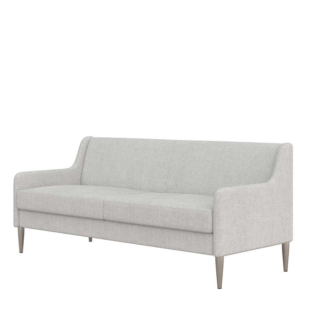 Sofa Nadiola mit drei Sitzplätzen und Vierfußgestell aus Metall