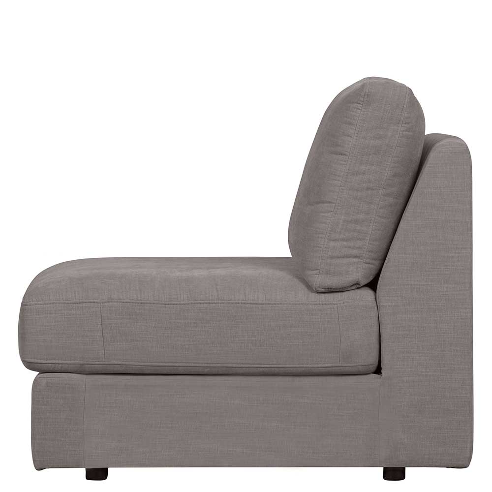 Einsitzer Couch Fredoco in Grau Modulsofa Element