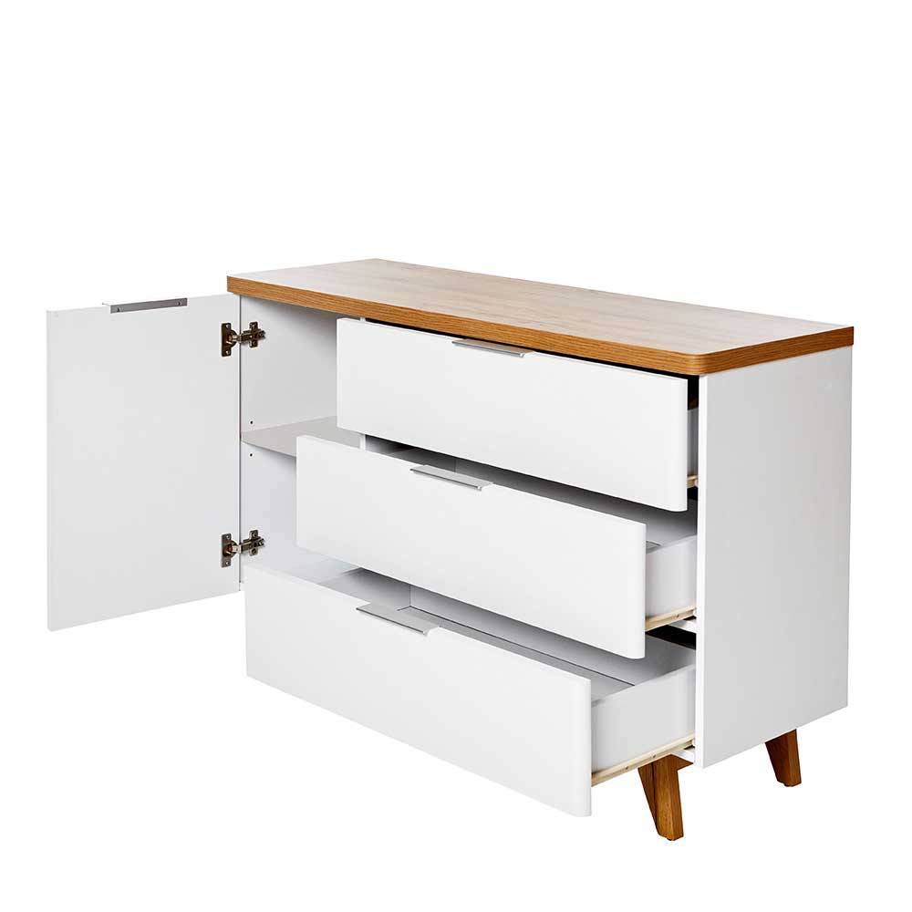 Sideboard Skandi Hajelua mit drei Schubladen und einer Tür