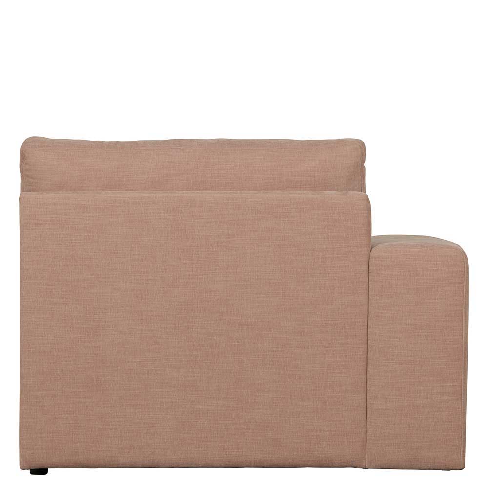 Rosa Modulsofa Oktamian in modernem Design mit vier Sitzplätzen