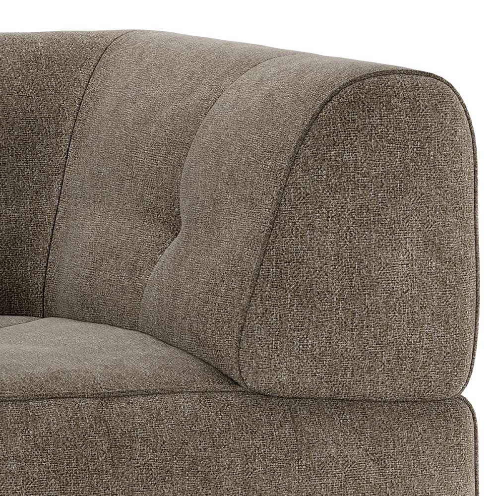 Couch Eckelement Flachgewebe Zitalian in Blassgrün 90 cm breit