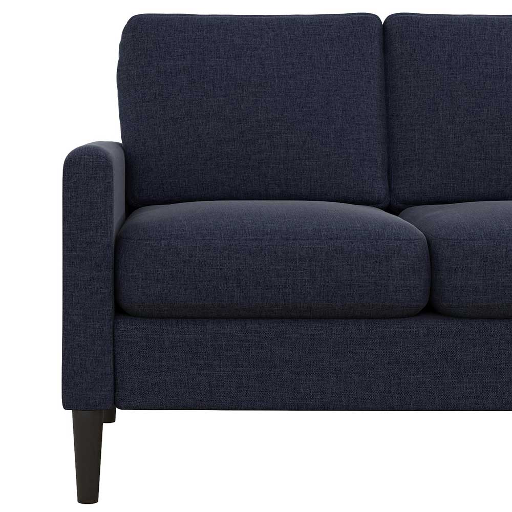 Dunkelblaues Sofa Helinde mit zwei Sitzplätzen 162 cm breit