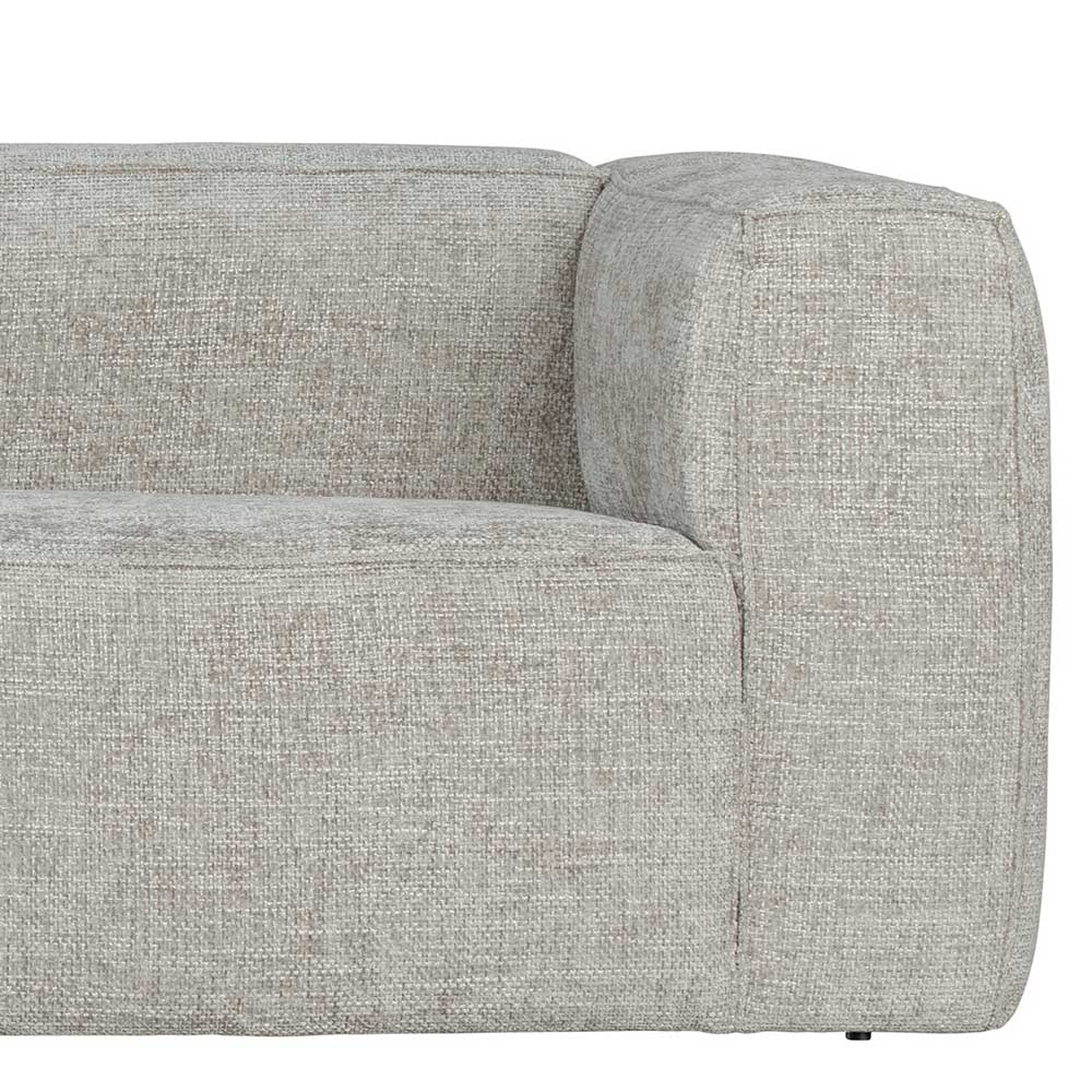 Stoffbezug Eckcouch Riodoru in Beige in modernem Design