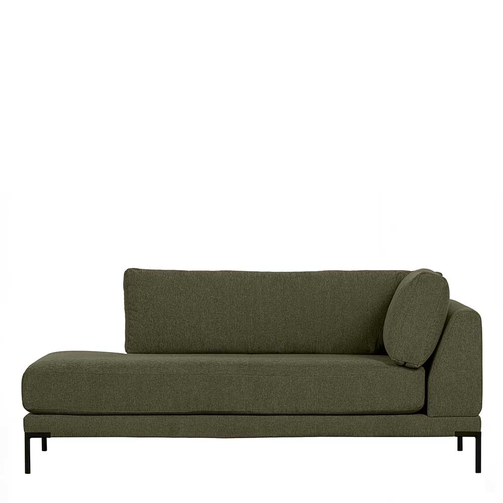 Modulare Sofa Chaiselongue Skaceto in Dunkelgrün Lehne rechts