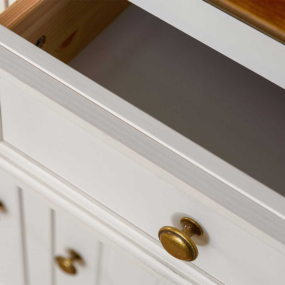 Sideboard Asendra im Landhausstil mit drei Schubladen