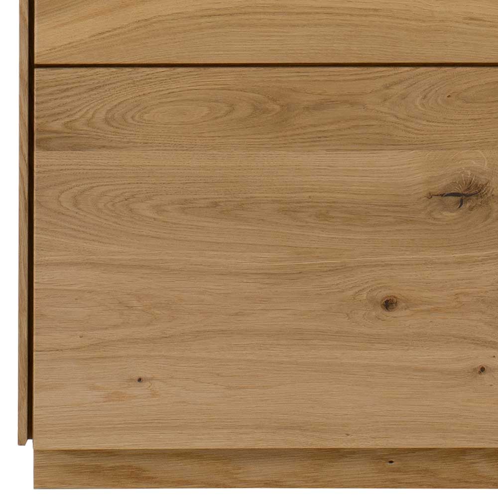 Wohnzimmer Schrank Klever aus Wildeiche Massivholz 145 cm hoch