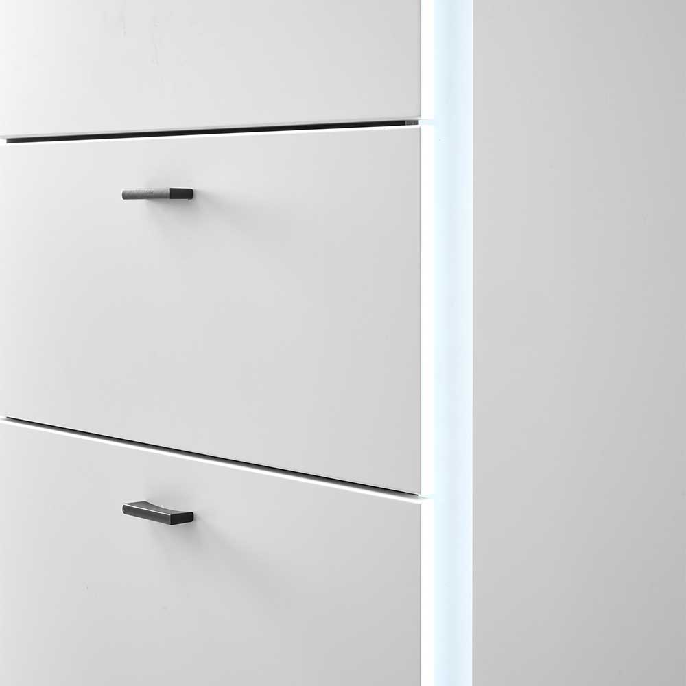 Weißes Sideboard Constantin mit LED Beleuchtung in modernem Design