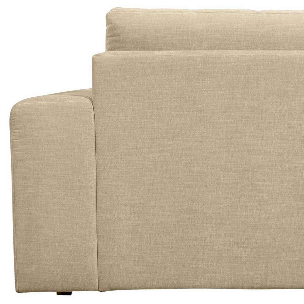 Modernes Modulsofa Pilamonia in Beige mit drei Sitzplätzen