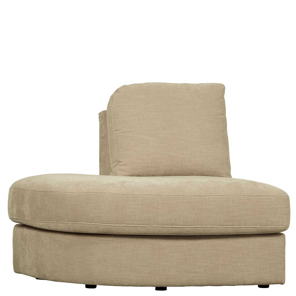 Modulsofa Abschluss Element links Pilamonia in Beige 44 cm Sitzhöhe