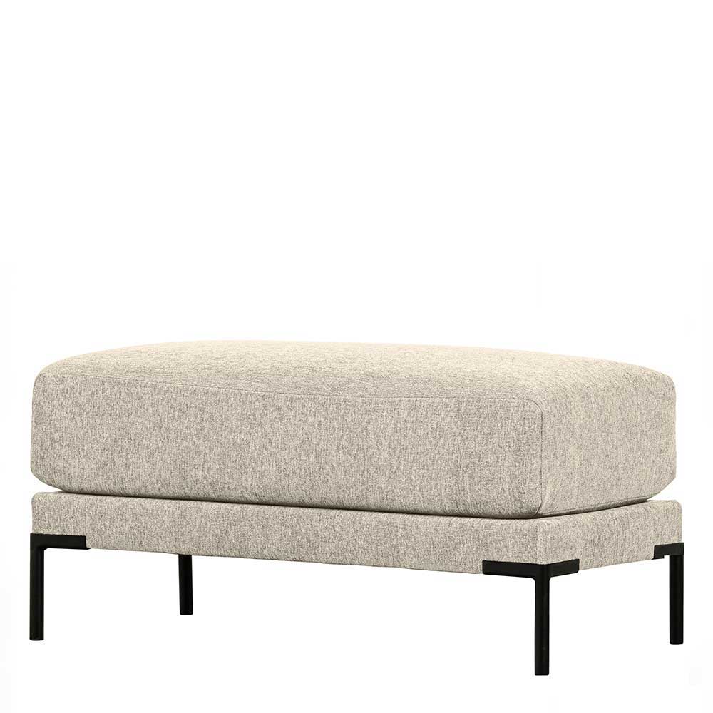 Modul Sofa Beige Imdyano 400 cm breit mit Gestell aus Metall (fünfteilig)