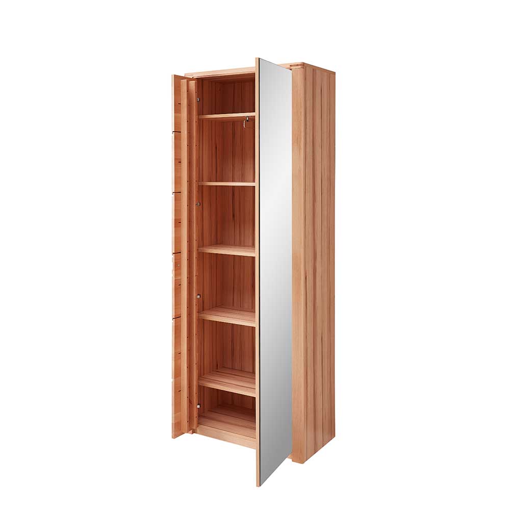 Garderobenschrank Donnira mit Spiegeltür 201 cm hoch