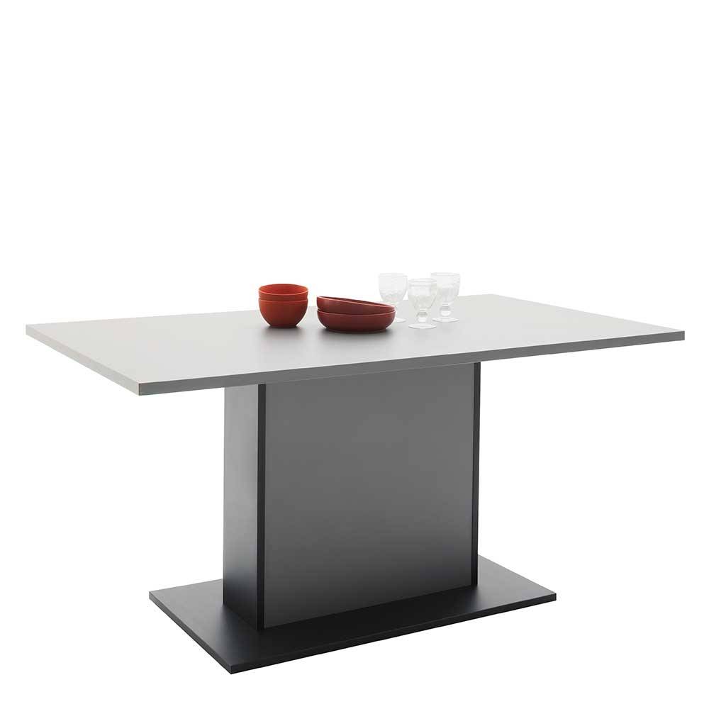 Moderner Tisch Inglis 160 cm breit in Grau & Anthrazit