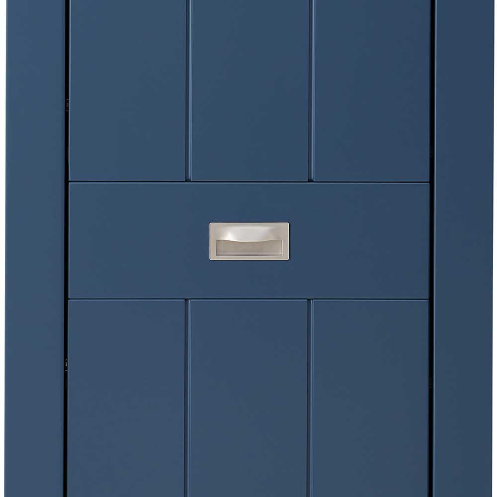 Komplett Garderobe Fanci im Landhausstil in Blau (fünfteilig)