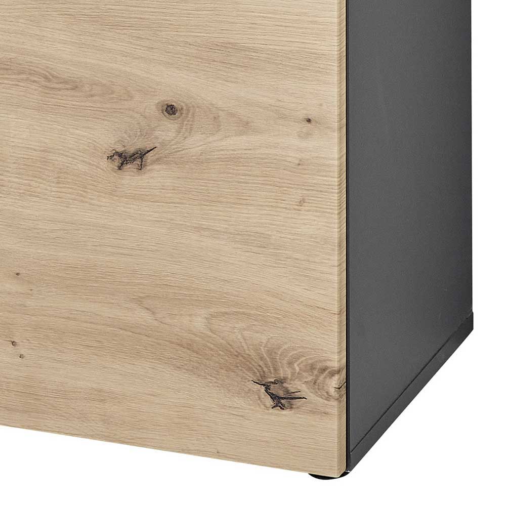 Esszimmersideboard Esdravos in Wildeichefarben 135 cm breit