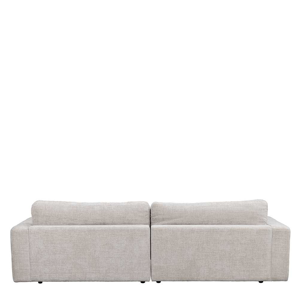 Hellgraues Dreier Sofa Stokes 258 cm breit mit Armlehnen