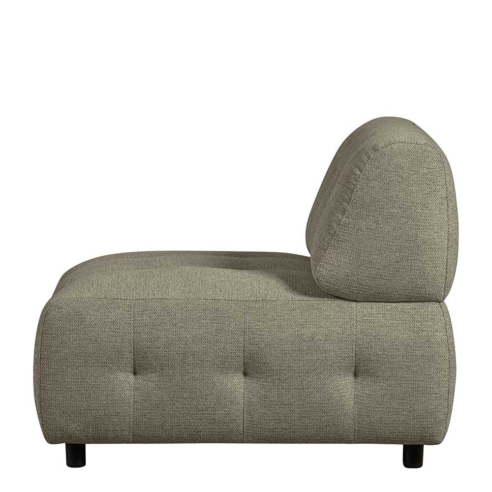 Modernes Sofa Modul Chenille Romance in Blassgrün 90 cm breit