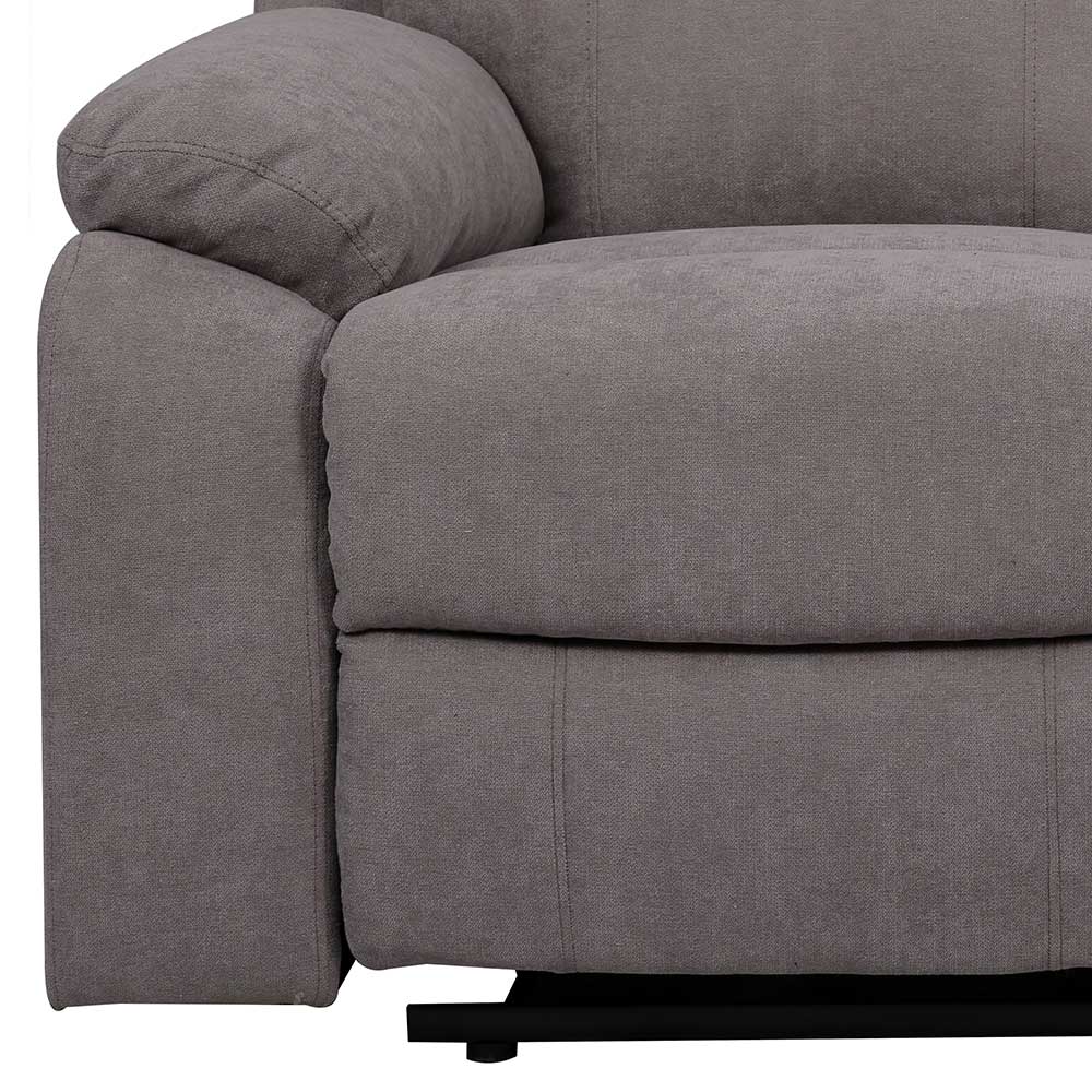 Relaxcouch Grau Laguera mit zwei Sitzplätzen 144 cm breit