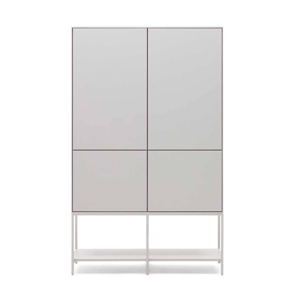 Wohnzimmer Highboard Miobelda in Weiß 160 cm hoch - 98 cm breit