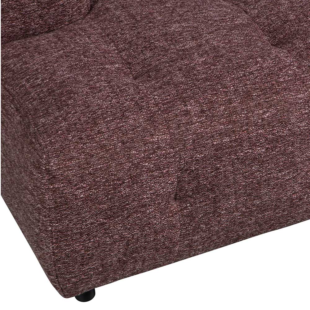 Sofa Element Modul Rasfera Mauve grob meliert aus Strukturstoff