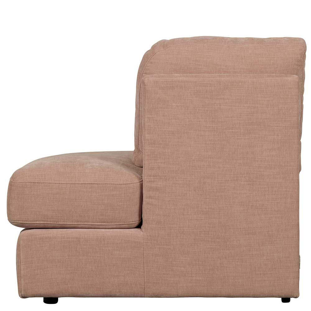 Modulsofa Abschluss Element rechts Oktamian in Rosa aus Webstoff