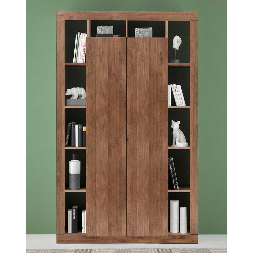 Wohnzimmer Hochschrank Rovert in modernem Design mit offenen Fächern