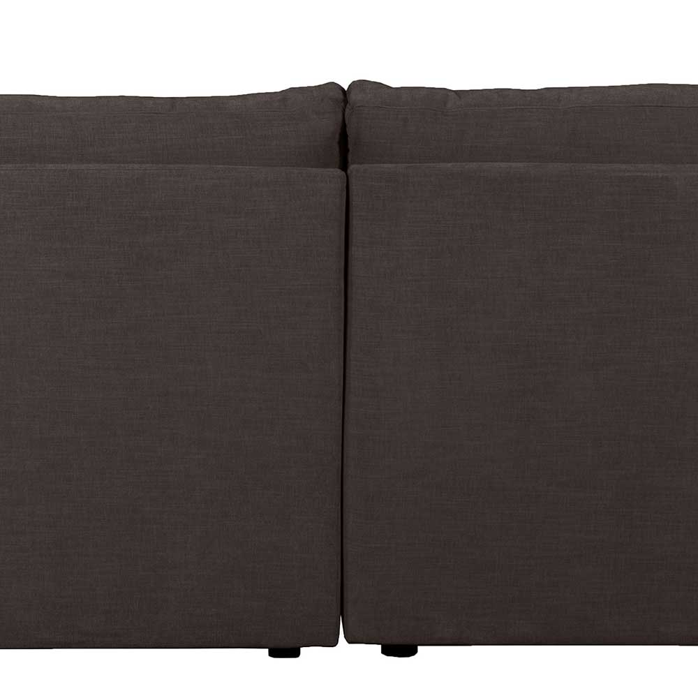 Ecksofa in Anthrazit Chiyom 280 cm breit mit drei Sitzplätzen