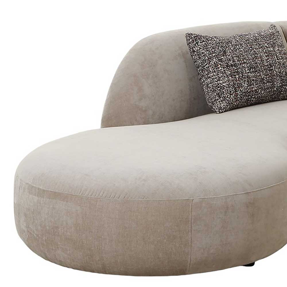 Sofa Blondago aus Chenillegewebe in modernem Design