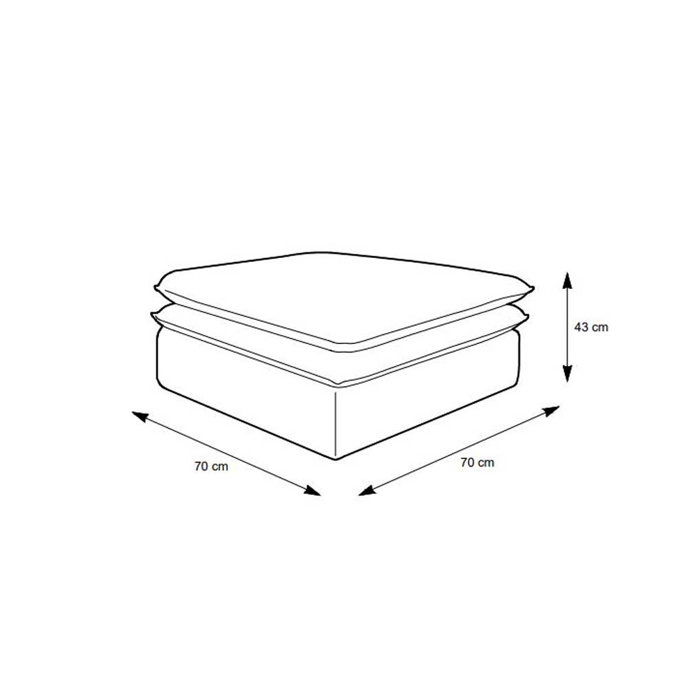 Moderner Sessel mit Hocker Eltusa in Anthrazit aus Cord (zweiteilig)