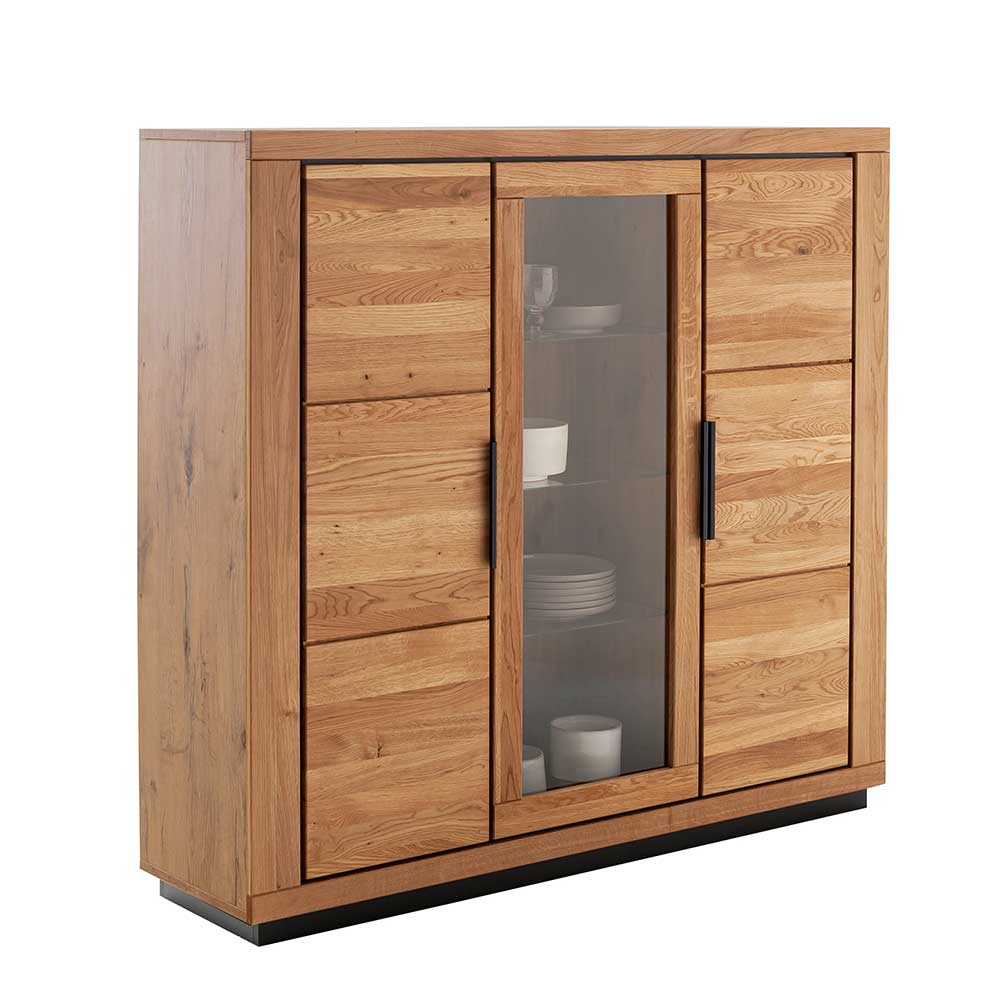 Wohnzimmerschrank Jayva in modernem Design - Wildeichefarben