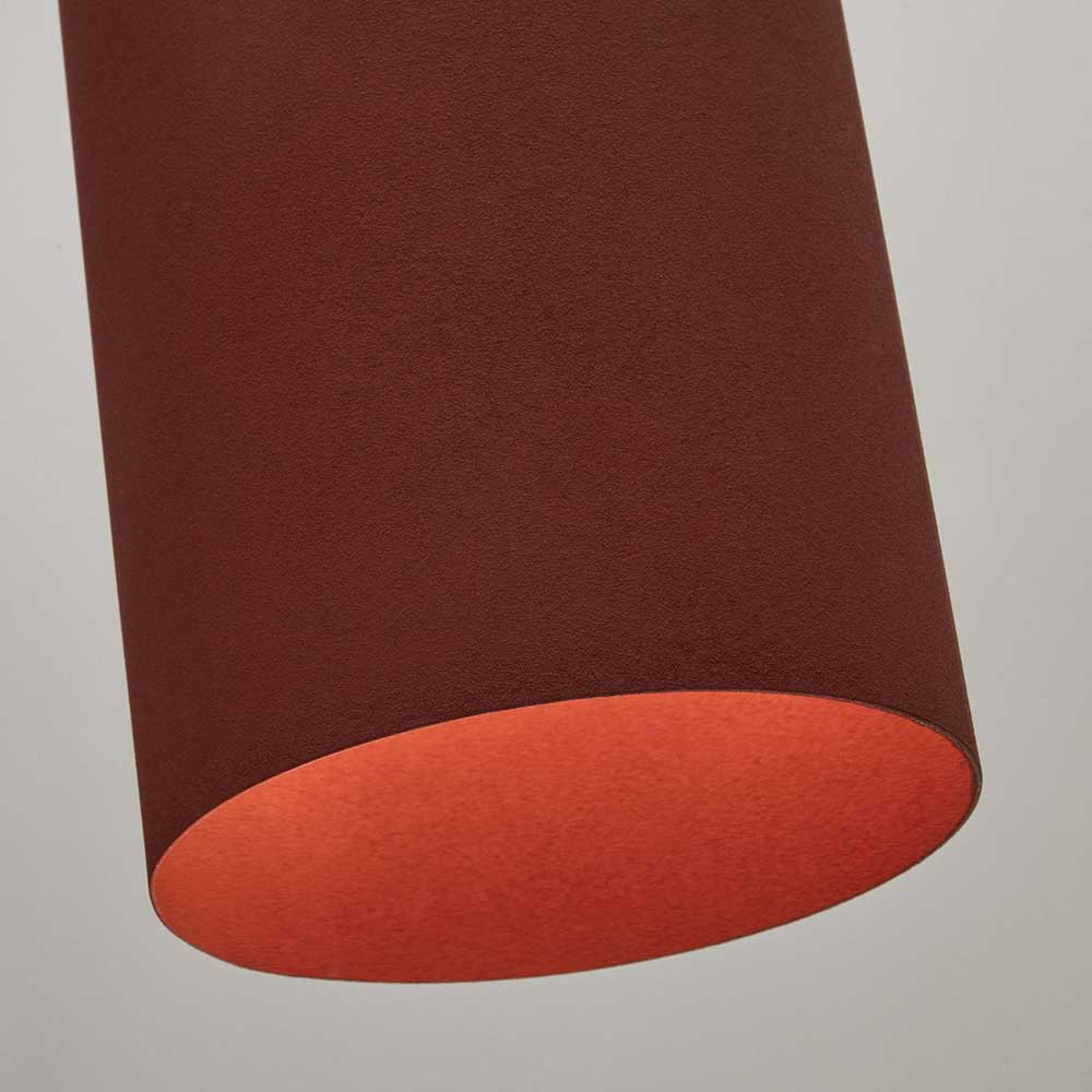 Metall Hängelampe Kanellaz in Terracotta im Skandi Design